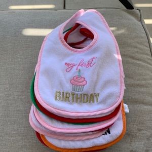 Set of “My 1st” Baby Bibs